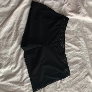 Black formal shorts